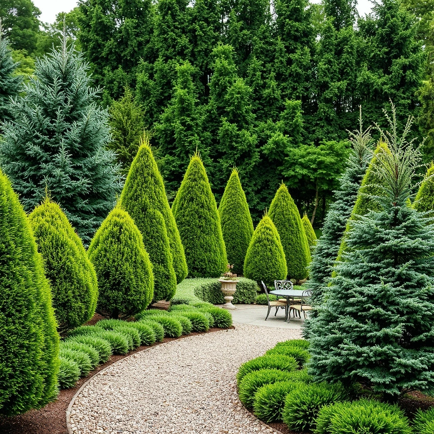 evergreen ornamental trees for year-round beauty