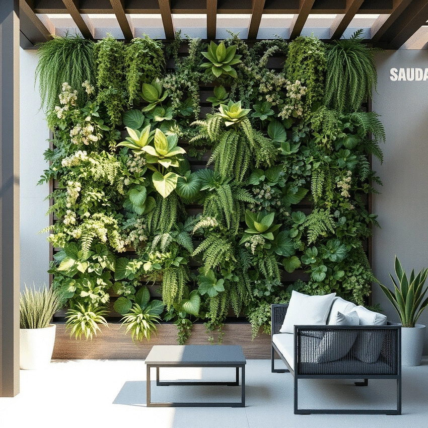using vertical gardens to maximize outdoor design