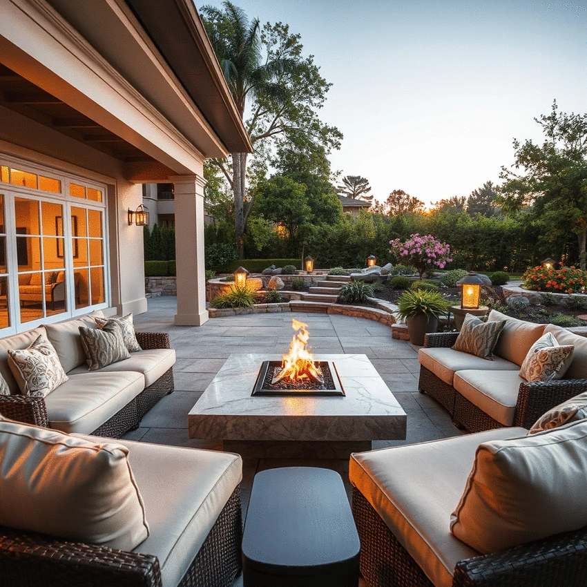 tips for designing a luxurious outdoor living area
