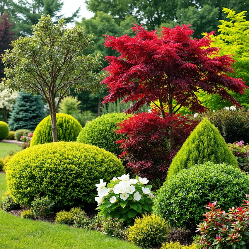 Pairing Shrubs and Decorative Trees
