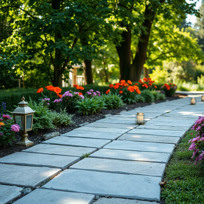 designing walkways with decorative elements in mind