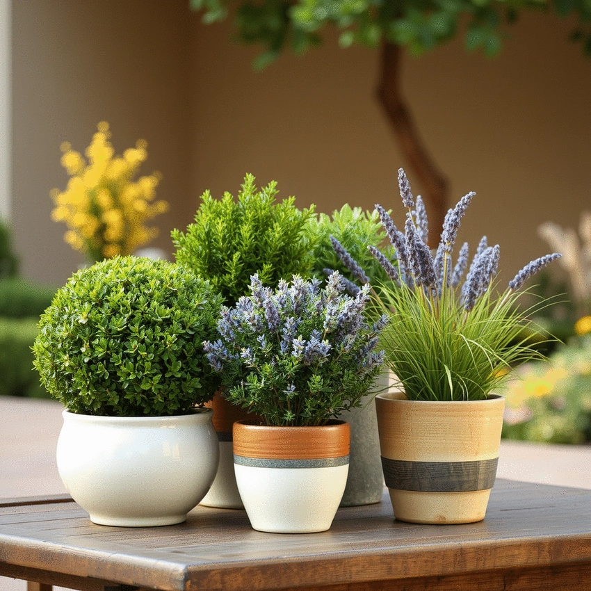 elegant shrubs for container gardening ideas